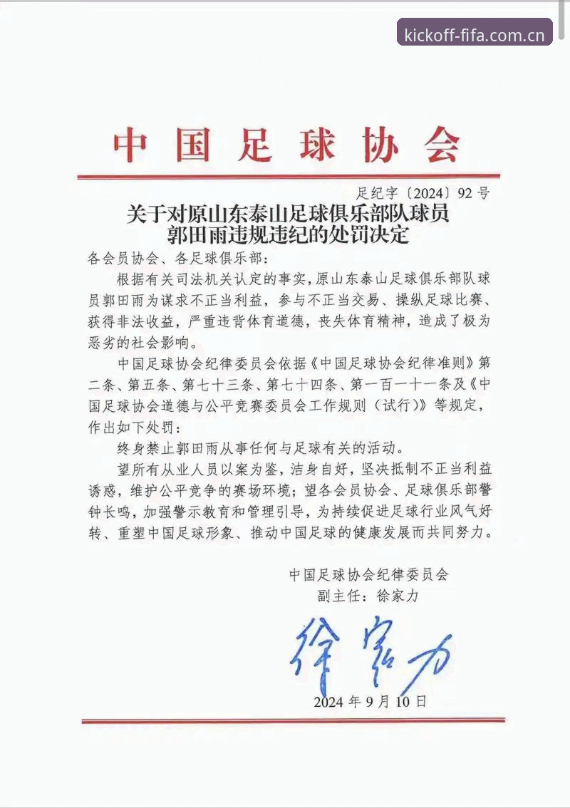 世界杯赛事入口安卓版 中国足协第三批禁足名单公布:解读17人终身禁赛的5大关键维度